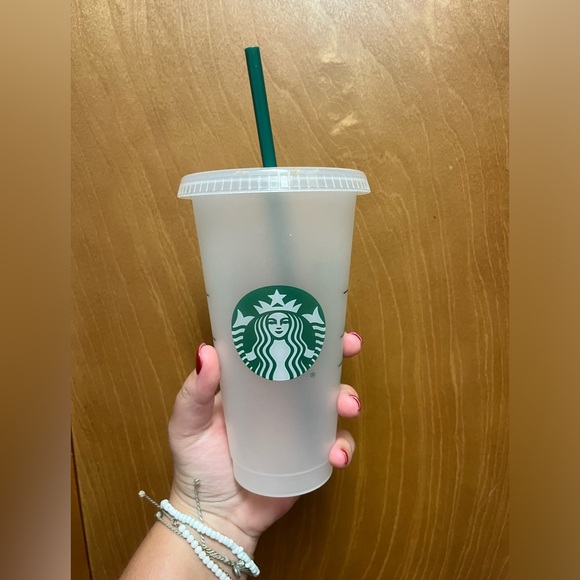 Reusable Starbucks cup with the name “Abby” printed on the side - Picture 1 of 3